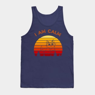 I AM CALM-Relax Cat Tank Top